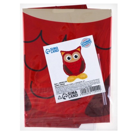 Foil ball 15 "owl", on a stand, under the air-1
