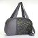 Sports bag with lightning, long belt, outer pocket, gray color