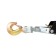 Manual winch Kraft KT705012, with a double ratchet mechanism, 3 tons, 3.6 m, 2 hooks