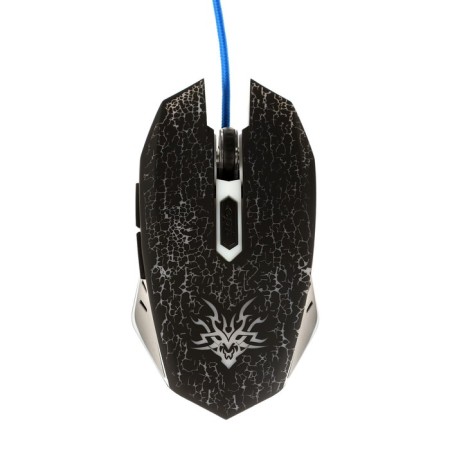 The mouse Qumo Blackout M03, game, wired, 6 buttons, backlight, 3200 dpi, USB, black-4