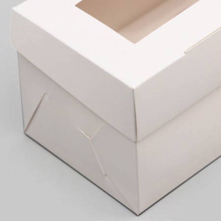 Packaging for 3 cupcake with a window, 24 x 10 x 10 cm-2