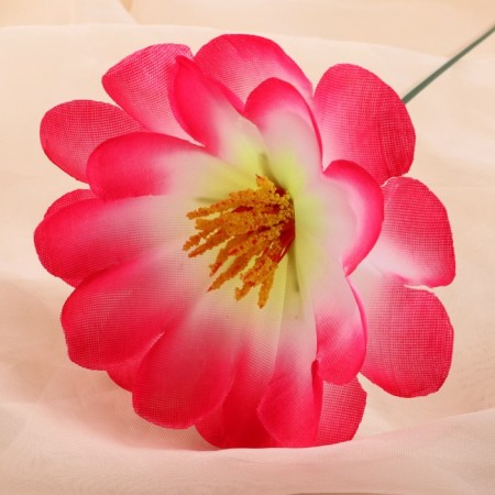 Artificial flowers "Loner Chrisp" D-11 cm H-20 cm, pink-1