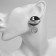 Earrings Assorted "Antiquity" circle, color silver