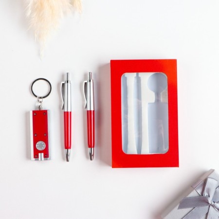 Gift set 3B1 (2 handles, red flashlight)-1