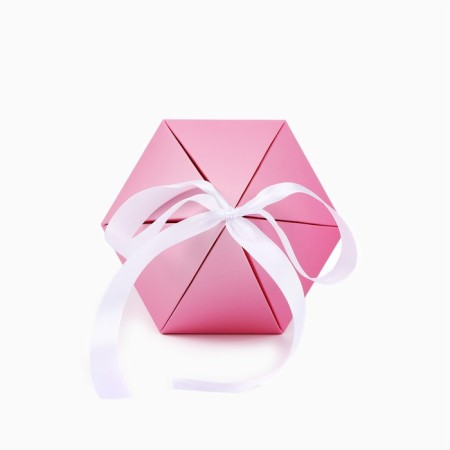 Carriage - hexagon for flowers “With love!”, Pink, 15 x 35 x 15 cm-3