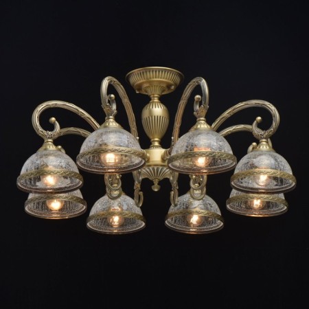 Amanda chandelier, 8x40W E27, brass color-1