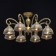 Amanda chandelier, 8x40W E27, brass color