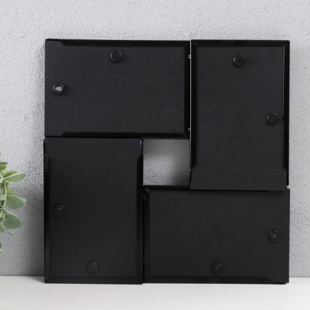 Photo frame metal 10x15 cm, 6044/4-4b, 4B1, col. black-2