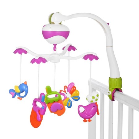 Mobile Musical "Pink Elephant. Polyanka ", works from batteries
