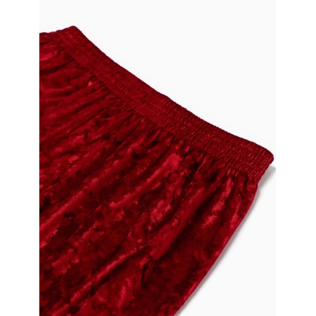 Home Women's Pants KAFTAN "velvet", 48-50, burgundy-8
