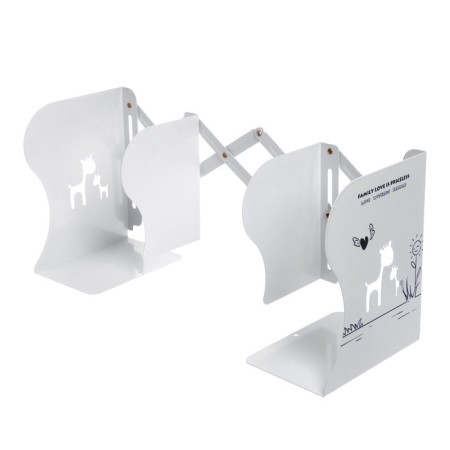 Supervision Book stand 10-50 cm Meshu white, 3 compartments, metal case-1