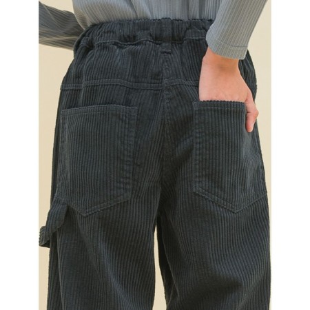 Pants for girls, height 122 cm, dark gray color-9