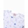 Children's T -shirt on the "Giraffes" buttons, white/blue color, height 68