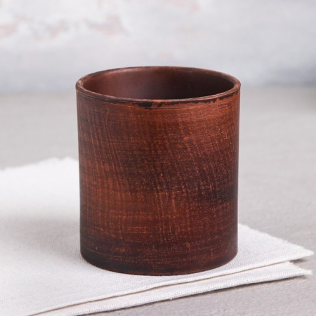 Loft glass, smooth, red clay, 0.3 l
