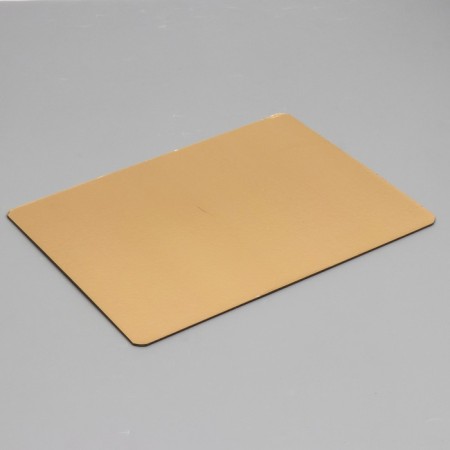 The substrate is reinforced, rectangular, gold - coffee, 28 x 37 cm, 3.2 mm-1