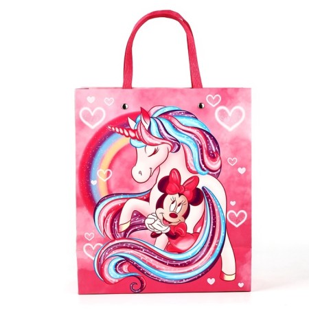Gift Packet Laminated with embossing, unicorn, Minnie Mouse, 23x27x11.5 cm-3