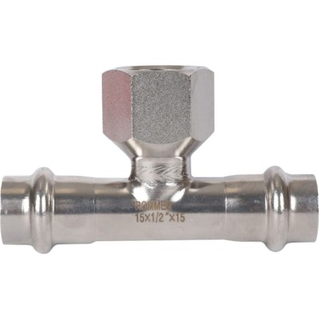 Rommer RSS-0015-001512, VPR-BR, D = 15 mm X 1/2 ", press steel, stainless steel-2