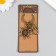 Keychain metal with carbine "anchor and storm" bronze 7 cm