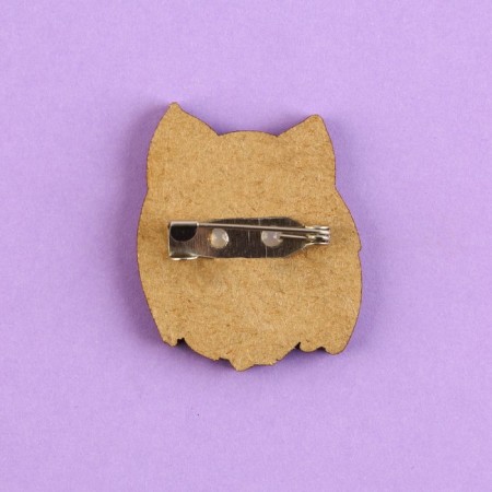 Wooden icon "Comic", anime, 2.9 x 3.3 cm-2