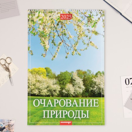 The calendar of the Overcoding on the cross "Charm of Nature" 2025, A3