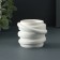 Kashpo - Spiral's candlestick 7x5cm, white