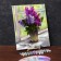 Picture on numbers on a canvas with a subframe "Fragrant Lilac", 40 x 50 cm