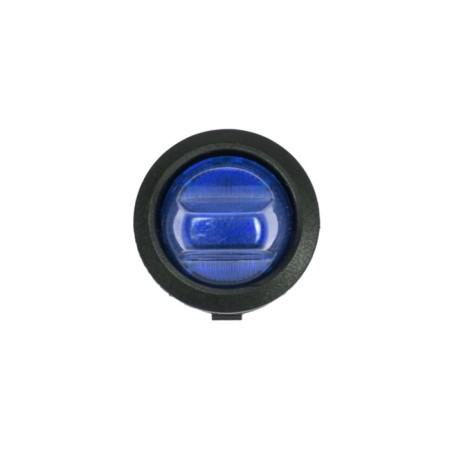 Round key 12V 16A (3C) On-OFF blue with backlight (RWB-224, SS-214) Rexant 1080-4