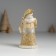 Polystone souvenir "Santa Claus in a brown fur coat with a flashlight" 6x5x11.5 cm