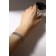 Bracelet with rhinestones “shine” thread in circles, rainbow color in silver, 18cm