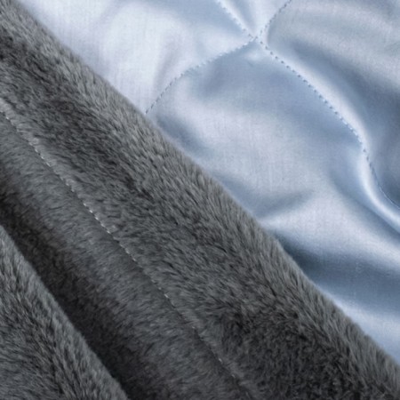Плед меховой Stenova Home Frost gray, размер 140x200 см-3
