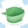 Baby plate on a suction cup, silicone, turquoise color, rr: 12x15x5.5 cm