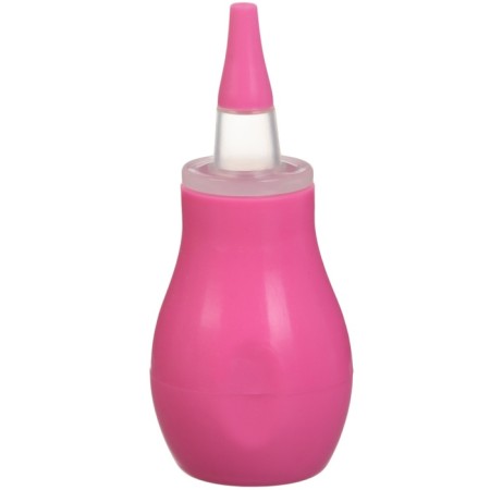Children's nasal aspirator with 2 replaceable nozzles, in a container, pink color-11
