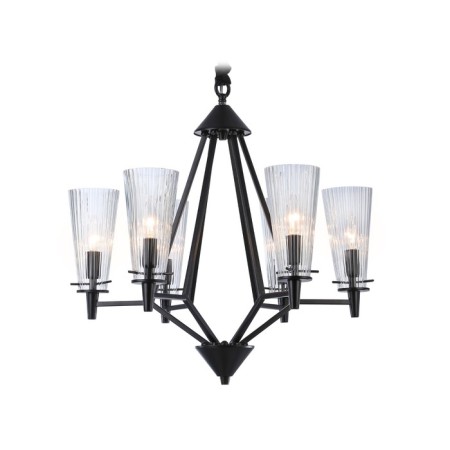Suspended chandelier Ambrella TR3237/6 BK, E14, 6x40W D610x585 mm, black