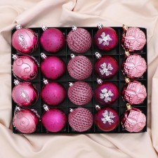 Set of balls plastic D-6 cm, 20 pcs 