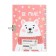 Gift notebook, 45 sheets, line, on the castle, on the crest, Bear (17.8x13cm)