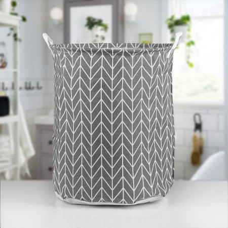 Basket Winness Textile shares "Zigzag", 35 × 35 × 45 cm, color gray color-3
