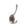 Hook furniture tundra TKD008, two -rod, copper