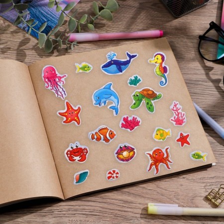 Paper stickers "Sea World", 11 x 16 cm-2