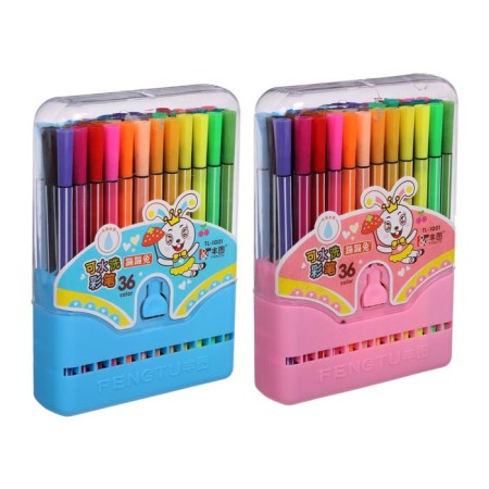 Fleeters, 36 colors, in a plastic penalty, a ventilated cap, mix
