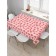 Groundpress on the table "Leaflet with hearts", rectangular, Saten, size 145x180 cm
