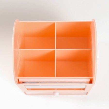 Organizer Casket Plastic "Laconism" pink 12x14.2x21 cm-5