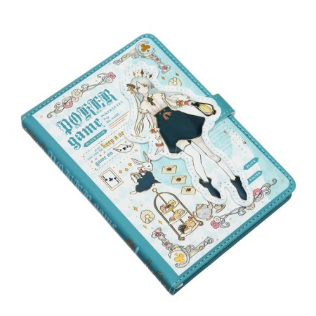 Gift notebook, A6, 112 sheets, color block, with a curly knife, PVC cover, "anime", mix-5