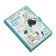 Gift notebook, A6, 112 sheets, color block, with a curly knife, PVC cover, "anime", mix