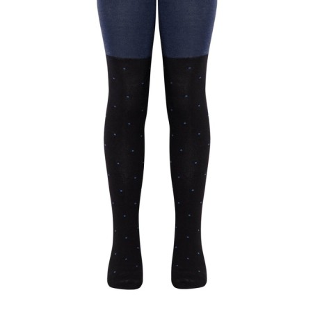 Pantyhose children, height 140-146 cm., Black-dark blue color