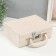 Casket to the leatherette for jewelry "Case. Crocodile leather" beige 18.5x24x9 cm