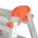 Perilla ladder 122404, galvanized, bilateral, 4 steps, 820 mm