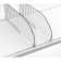 Plastic separator 120 mm high, l = 285-485 mm, transparent