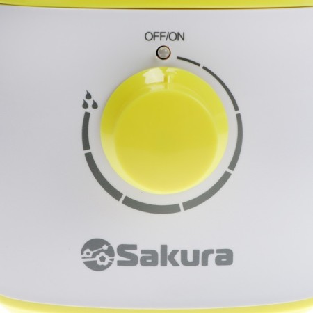 Air humidifier Sakura SA-0609WBL, ultrasound, 18 W, 2 l, up to 18 m2, white-yellow-2