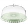 Cake stand with the Guzzini Tiffany lid, D = 30 cm, green color