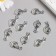 Decor for creativity Metal "Snail" silver 1.6x3.1 cm
